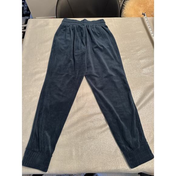 Charlotte Russe Blue Navy Joggers Velour Track Pants - Picture 5 of 5